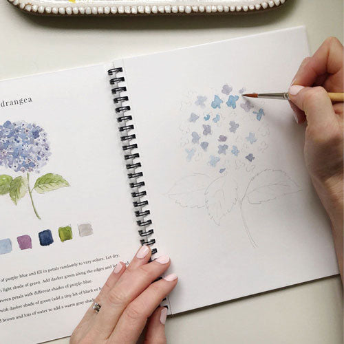 Flowers Watercolor Workbook by Emily Lex