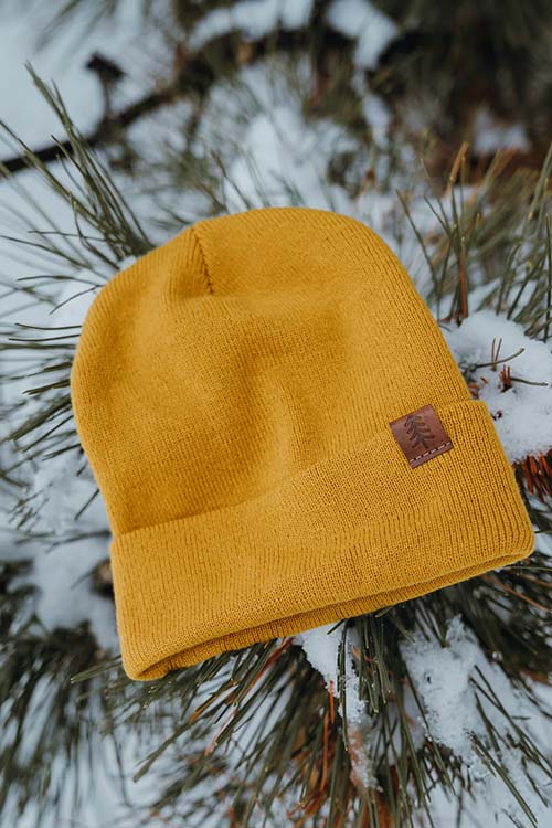 Pine Beanie - Mustard