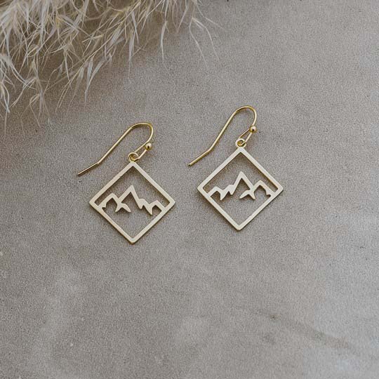 Ridge Earrings - Gold