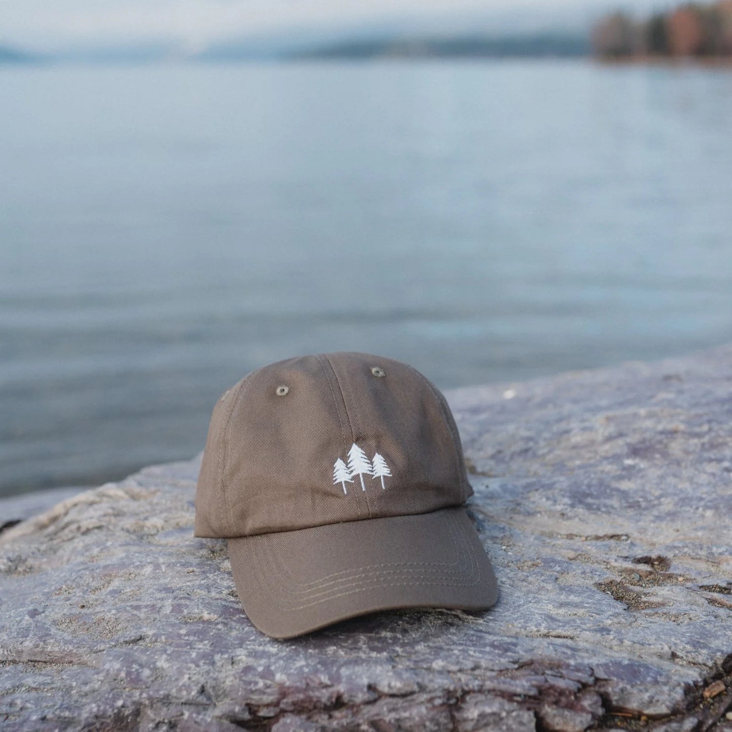 Three Tree Dad Hat - Khaki