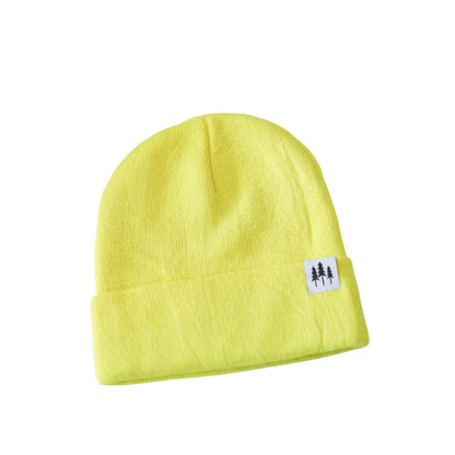 Three Trees Fold Beanie - Neon Yellow