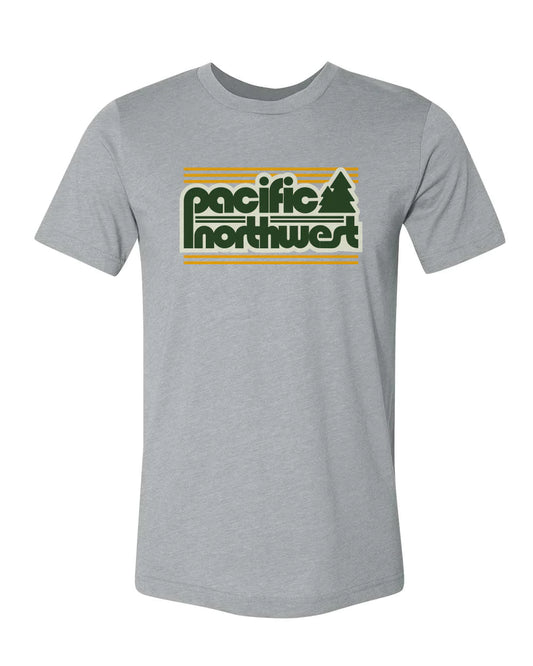 Retro PNW Emerald City Tee - Grey