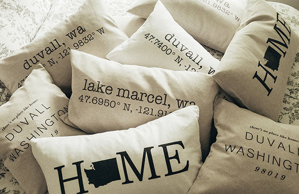 WA State Home Pillow Cover