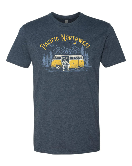 The Sasquatch Bus T-shirt - Navy