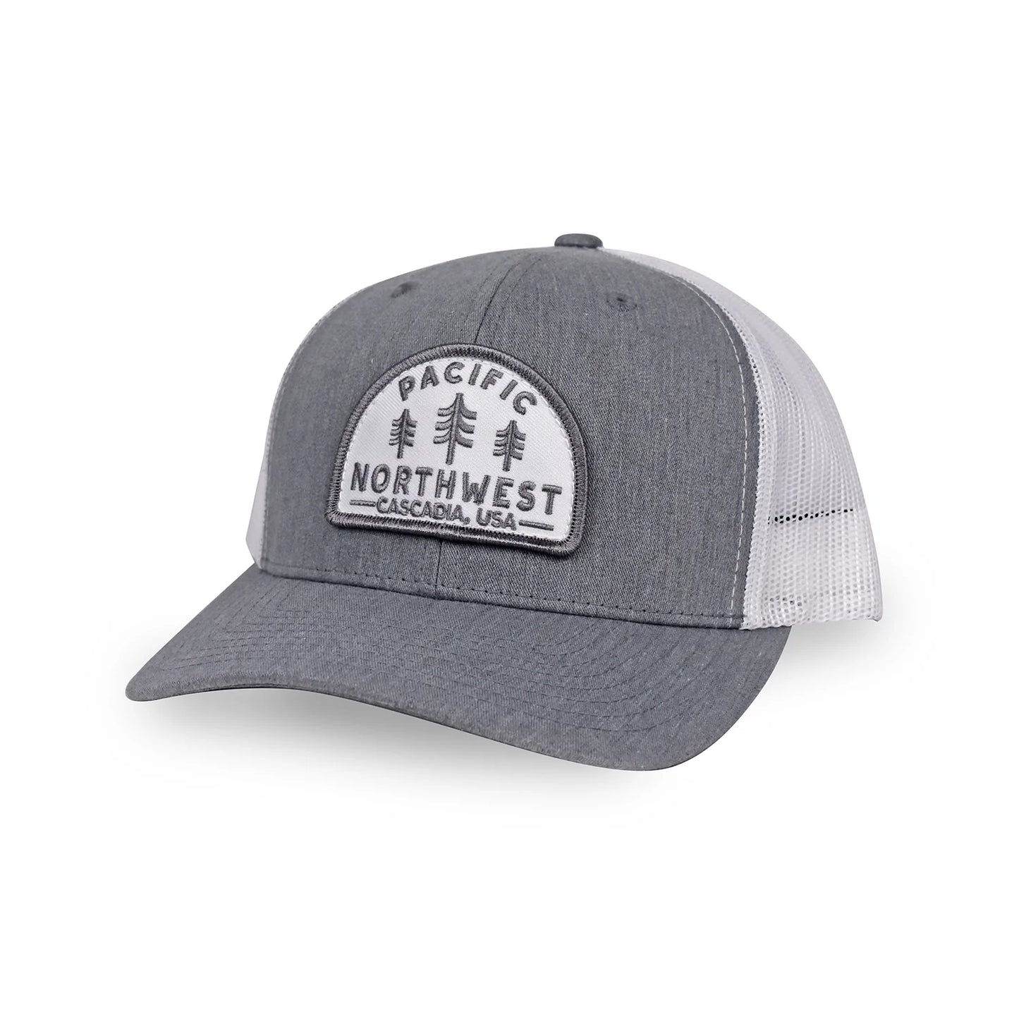 Timberline Trucker Hat - Grey and White